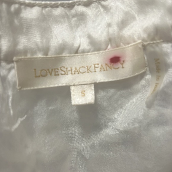 Loveshackfancy cream lace asymmetrical long skirt - Picture 5 of 6